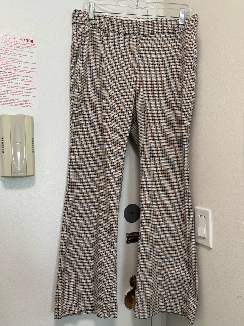 Ann Taylor Petite Houndstooth Jayne Trousers, 6P